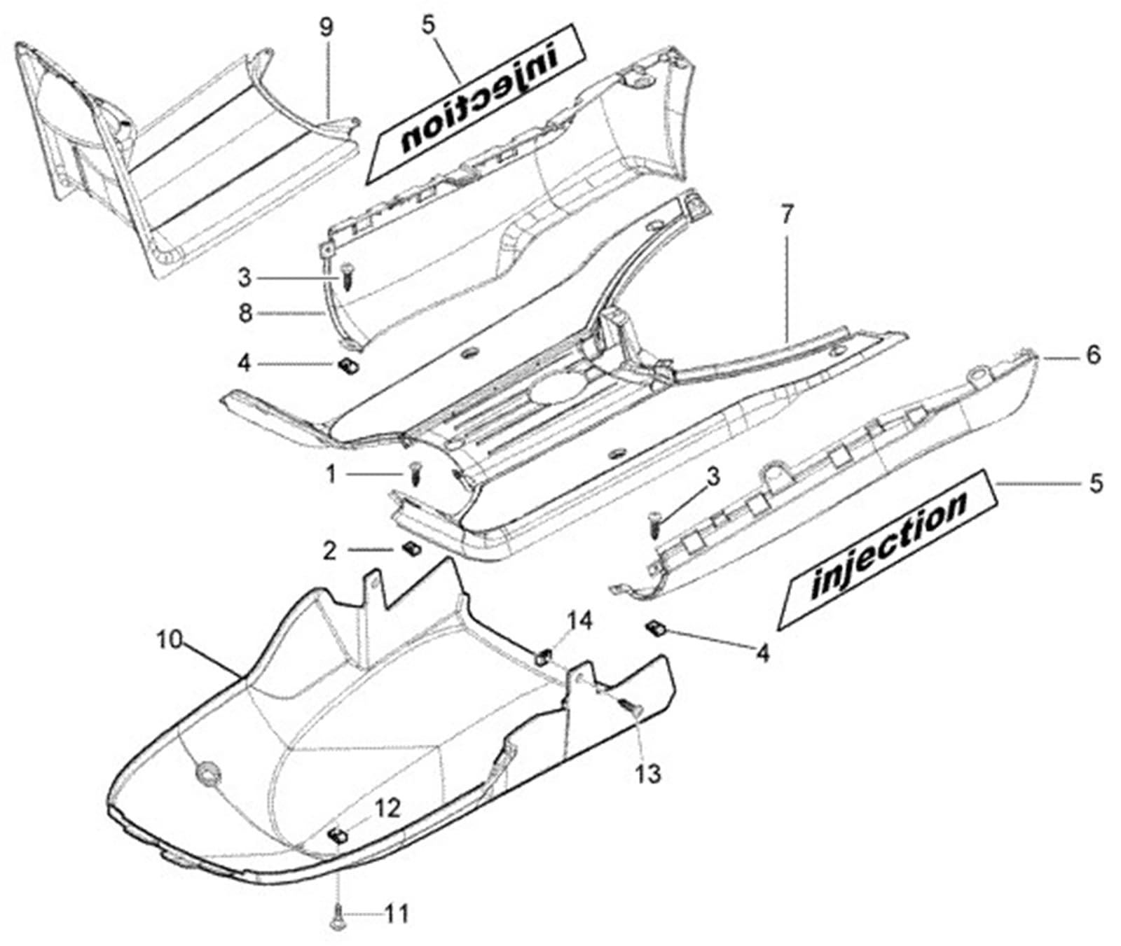 Adhesivo "Injection" de Piaggio NRG 50 - Imagen 1