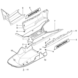Adhesivo "Injection" de Piaggio NRG 50 - Imagen 1