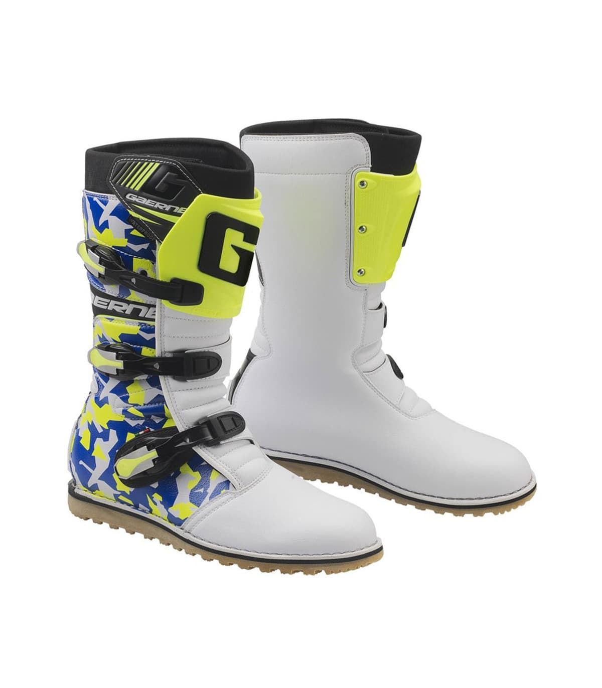 Botas Gaerne Balance Classic Camo Azul/amarillo - Imagen 1