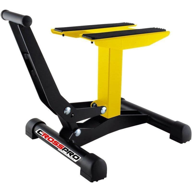 Caballete con elevador Crosspro Xtreme amarillo