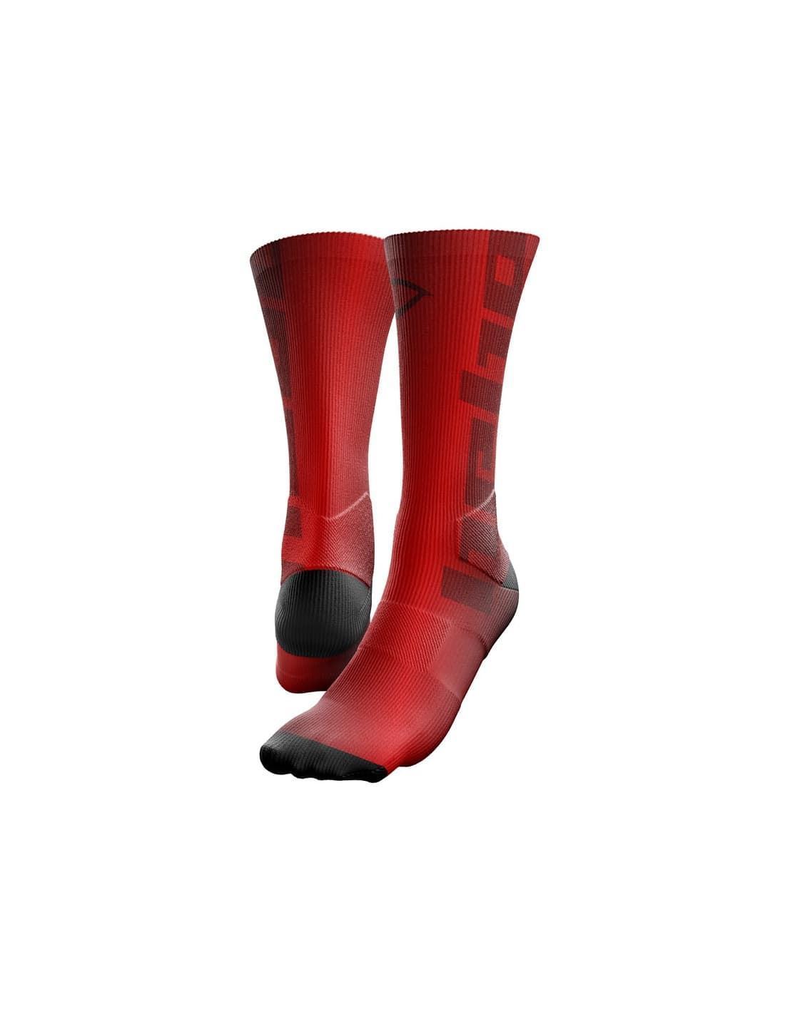 Calcetín Hebo Mid-Calf Solid rojo - Imagen 1