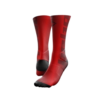 Calcetín Hebo Mid-Calf Solid rojo - Imagen 1