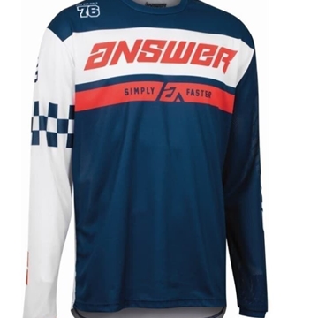 Camiseta Answer Arkon Octane junior Azul/rojo - Imagen 1