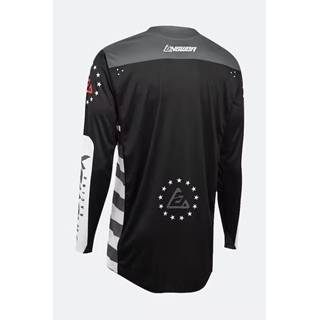 Camiseta Answer Elite Redzone Negro/rojo - Imagen 2