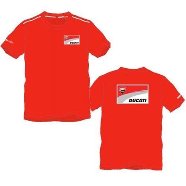 nivel árbitro Anfibio Camiseta Ducati Team ropa casual moto carretera padoock SQeM