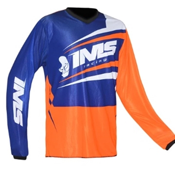 Camiseta IMS Flex Azul/naranja - Imagen 1