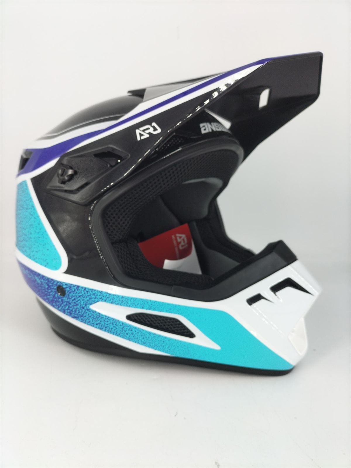 Casco Answer AR1 azul/blanco - Imagen 2