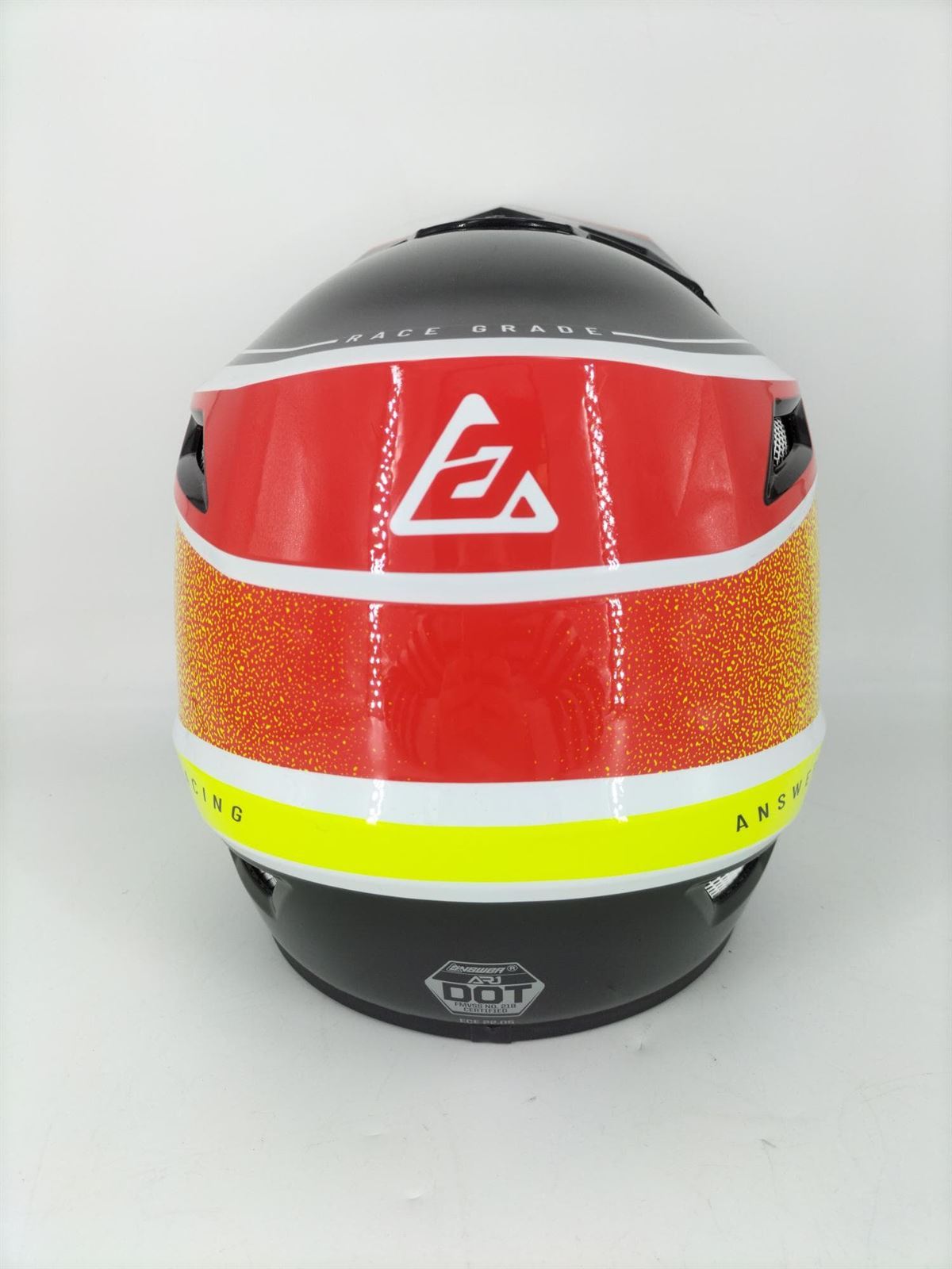 Casco Answer AR1 junior rojo/amarilo - Imagen 2