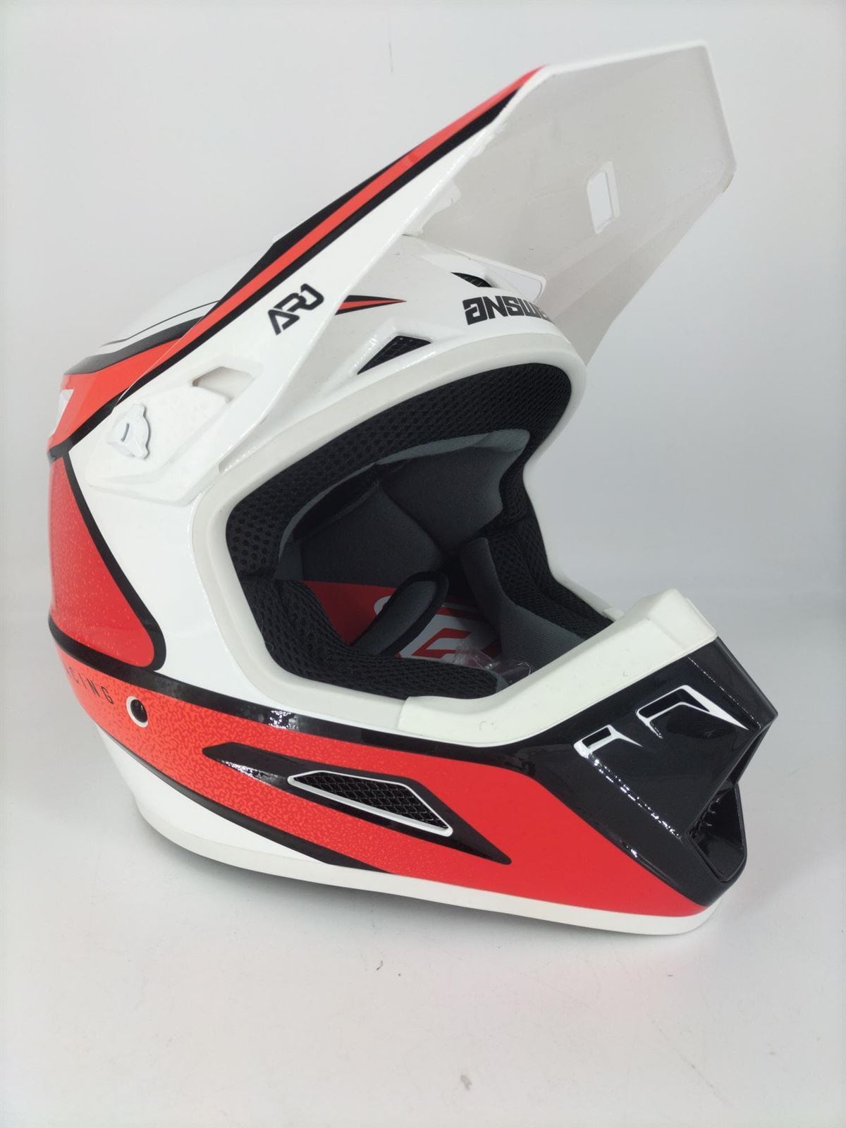 Casco Answer AR1 junior rojo/blanco - Imagen 2