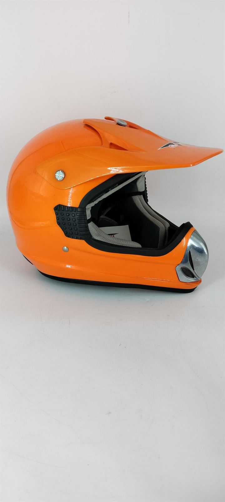 Casco Can Mx naranja equipacion motocross quad offroad