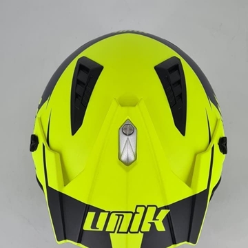 Casco de trial Unik CT-07 Amarillo / negro - Imagen 2