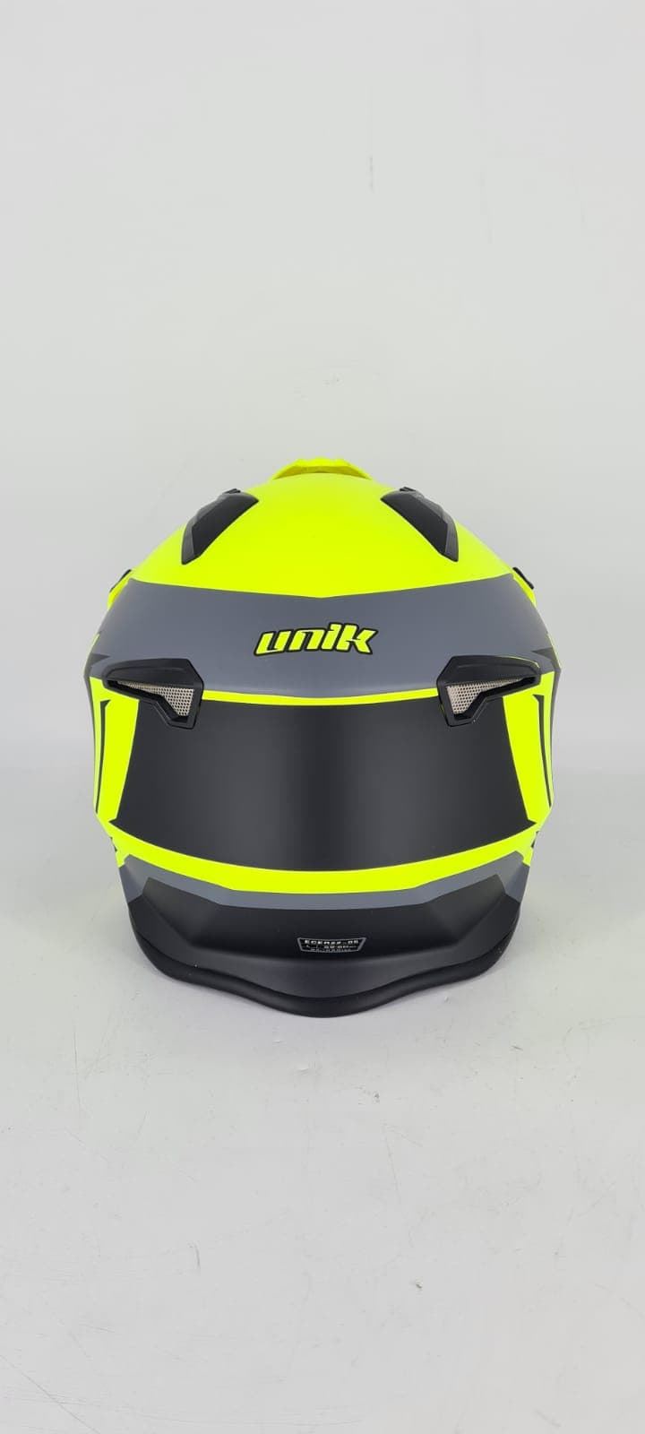 Casco de trial Unik CT-07 Amarillo / negro - Imagen 3