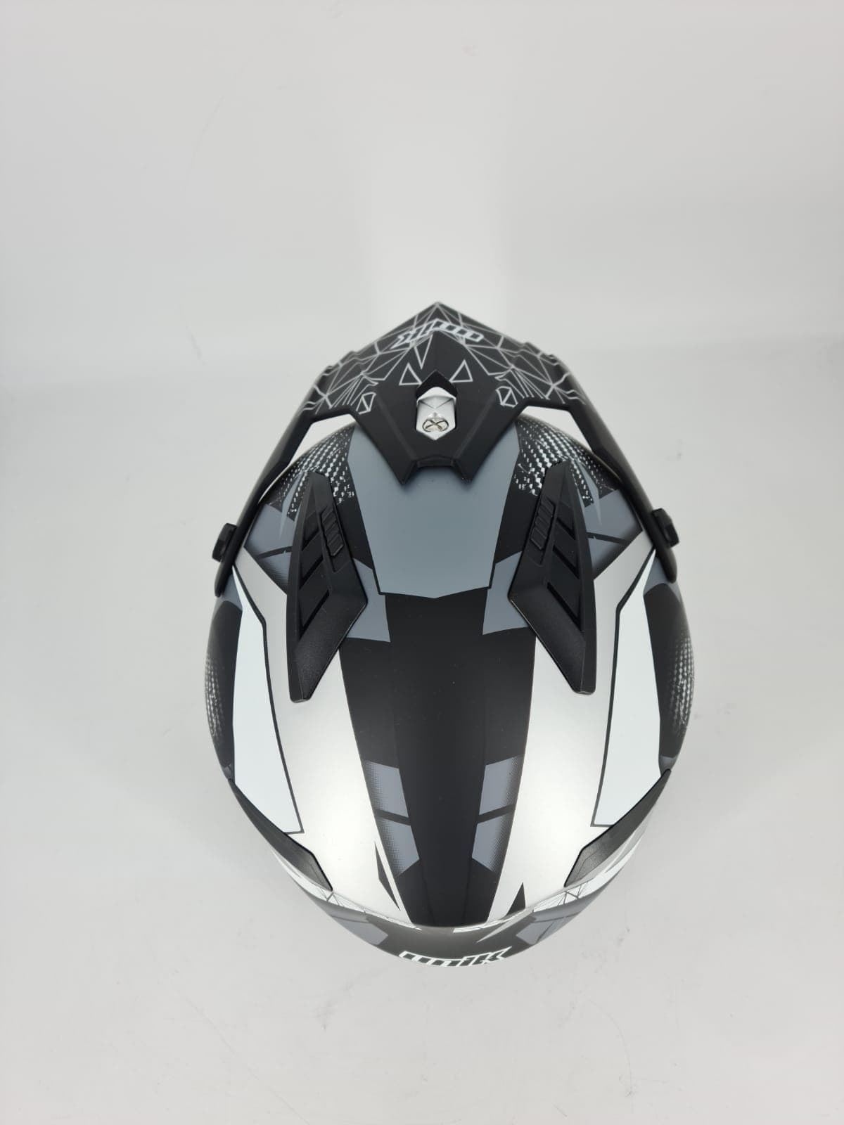 Casco de trial Unik CT-07 Artic negro/gris mate - Imagen 3