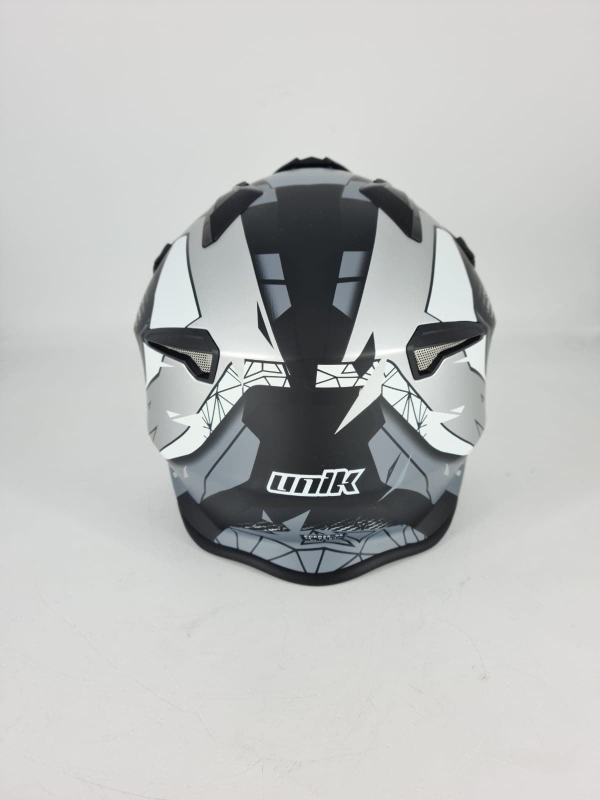 Casco de trial Unik CT-07 Artic negro/gris mate - Imagen 4