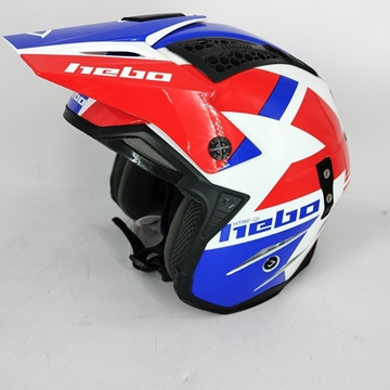 Casco Hebo Zone 4 Air Balance Rojo/Azul/Blanco - Imagen 1