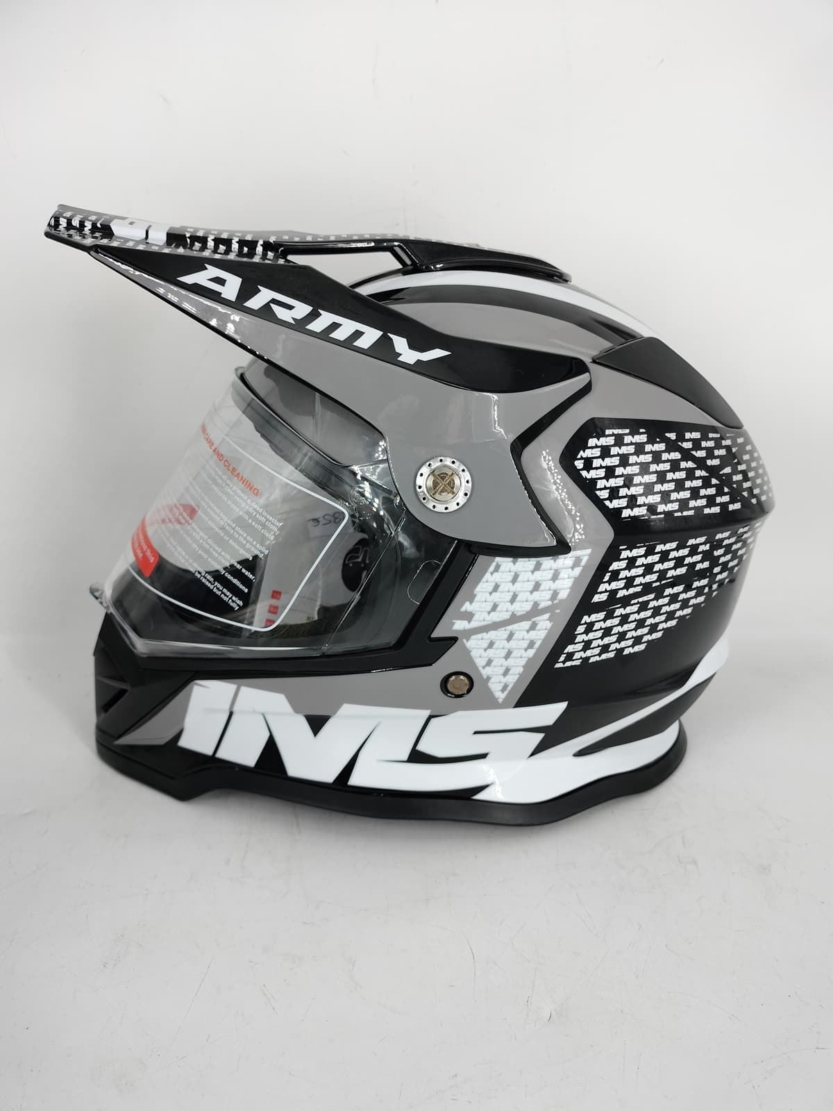Casco IMS Army Negro/blanco - Imagen 3