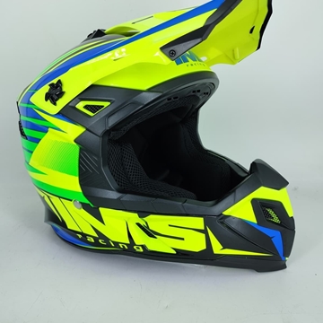 Casco IMS Sprint UX-20 azul/verde/amarillo - Imagen 2