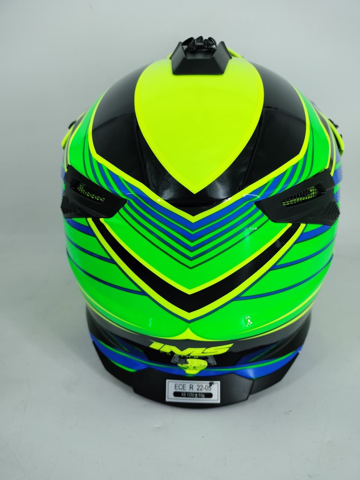 Casco IMS Sprint UX-20 azul/verde/amarillo - Imagen 4