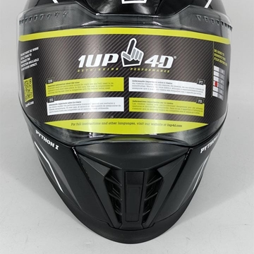Casco integral 1Up4D Python M69 Negro/blanco - Imagen 2