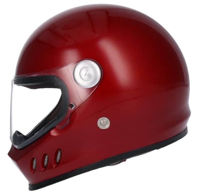 calina pétalo cesar Casco integral retro Shiro SH-800 granate helmet SQeM