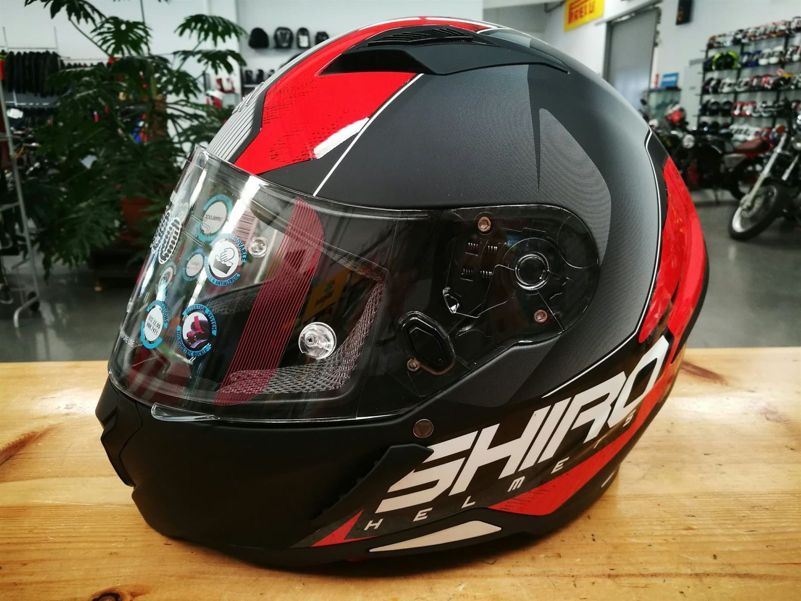 Casco integral Shiro SH-890 Infinity negro/rojo - Imagen 3