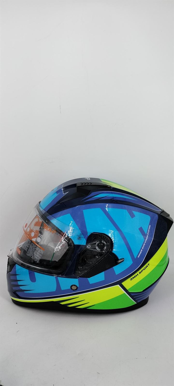 Casco integral SKA-P 3MHG Speeder Sport azul/fluor - Imagen 3