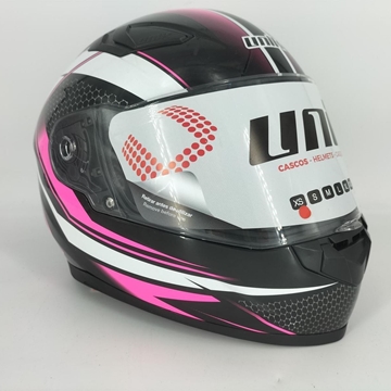 Casco integral Unik CI-01 Beep rosa/negro - Imagen 2
