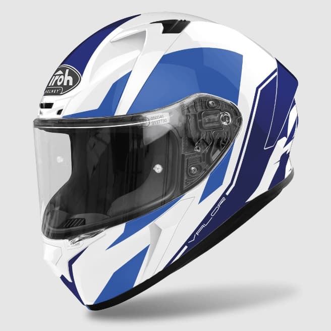 Casco integral Valor Wings azul/blanco equipacion ropa moto chica