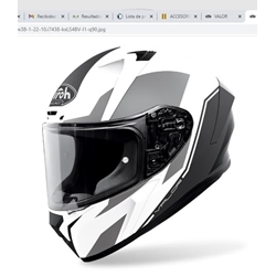 Casco integral Valor Wings blanco/gris - Imagen 1