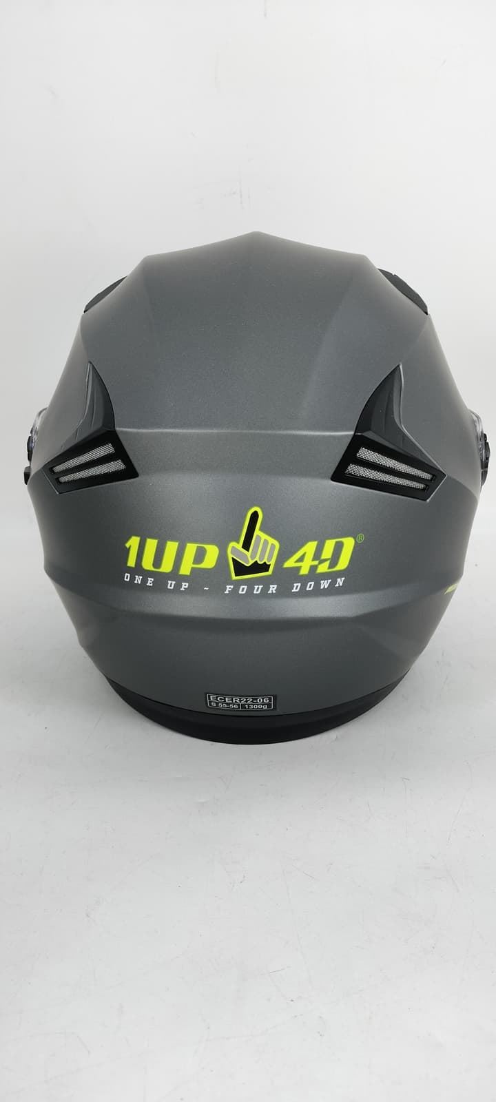 Casco jet 1UP4D Medusa gris mate - Imagen 4