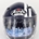 Casco jet Airoh City One Flash Dark azul - Imagen 1