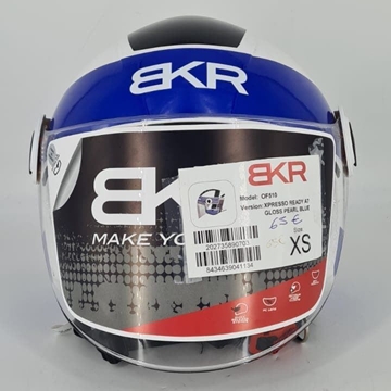 Casco jet BKR OF510 Blanco/azul - Imagen 2