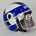 Casco jet BRK OF510 Blanco/azul - Imagen 1