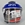 Casco jet BRK OF510 Blanco/azul - Imagen 2
