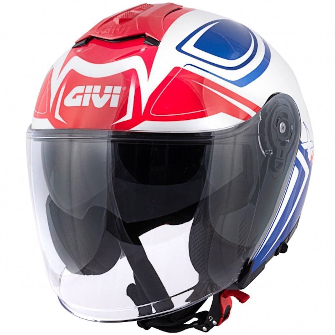 Casco jet Givi X.22 Planet - Hyper azul/rojo - Imagen 1