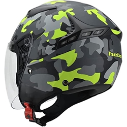 Casco jet Hebo CTR II Camo gris/amarillo fluor mate - Imagen 2
