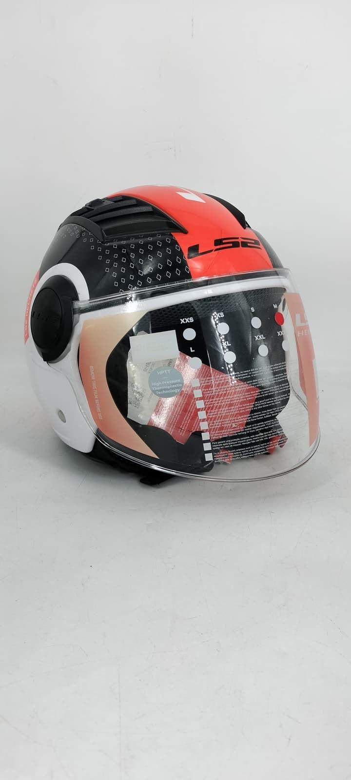 Casco jet LS2 Airflow Rojo/blanco - Imagen 1