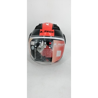 Casco jet LS2 Airflow Rojo/blanco - Imagen 2