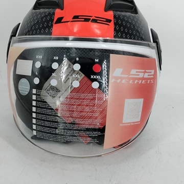 Casco jet LS2 Airflow Rojo/blanco - Imagen 2