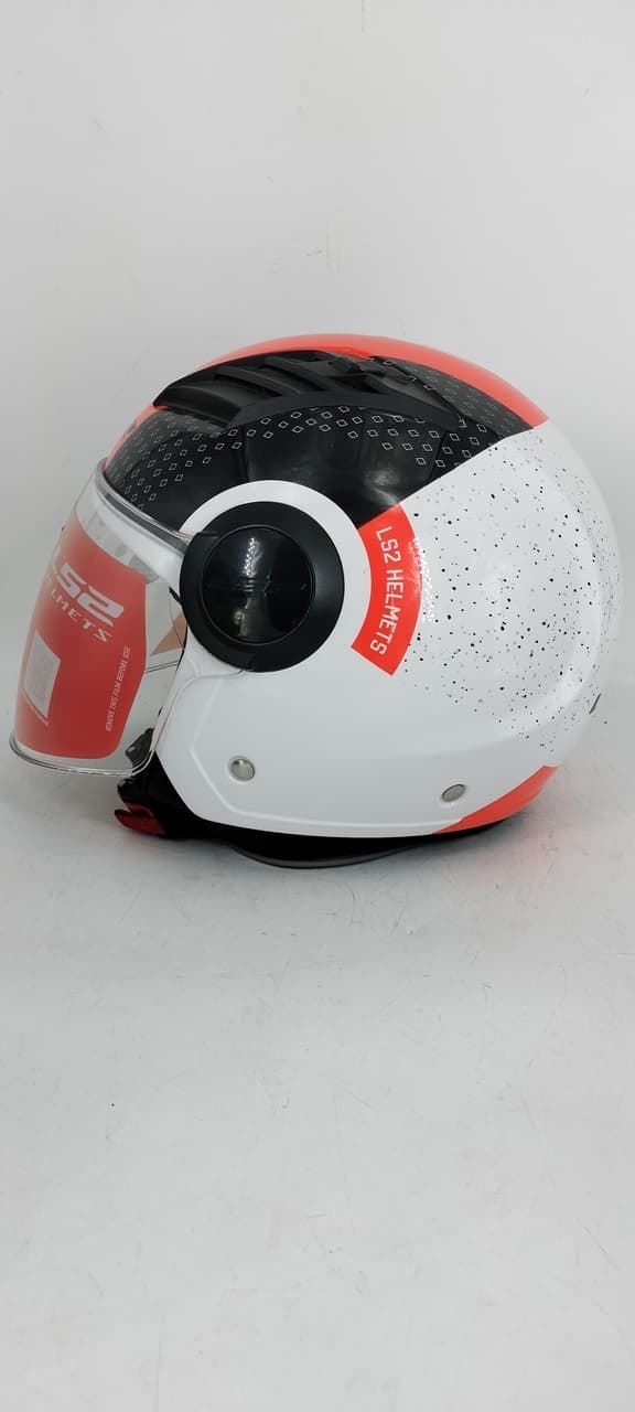 Casco jet LS2 Airflow Rojo/blanco - Imagen 3