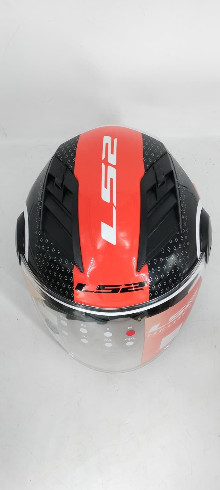 Casco jet LS2 Airflow Rojo/blanco - Imagen 5