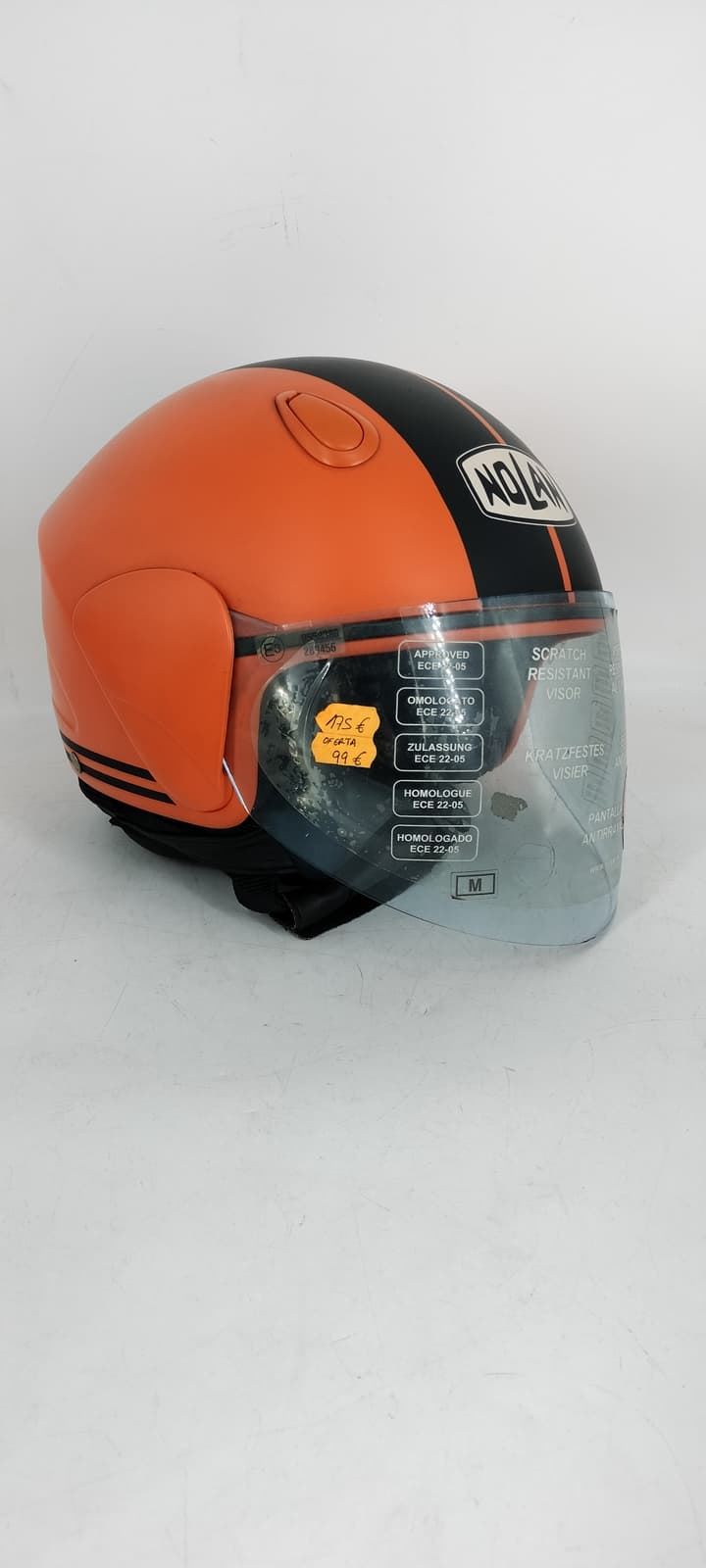 Casco jet Nolan N31 naranja/negro mate - Imagen 1