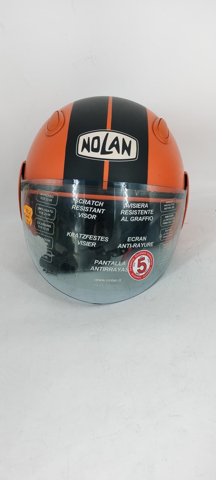 Casco jet Nolan N31 naranja/negro mate - Imagen 2