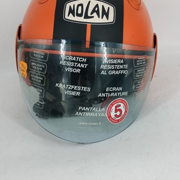 Casco jet Nolan N31 naranja/negro mate - Imagen 2