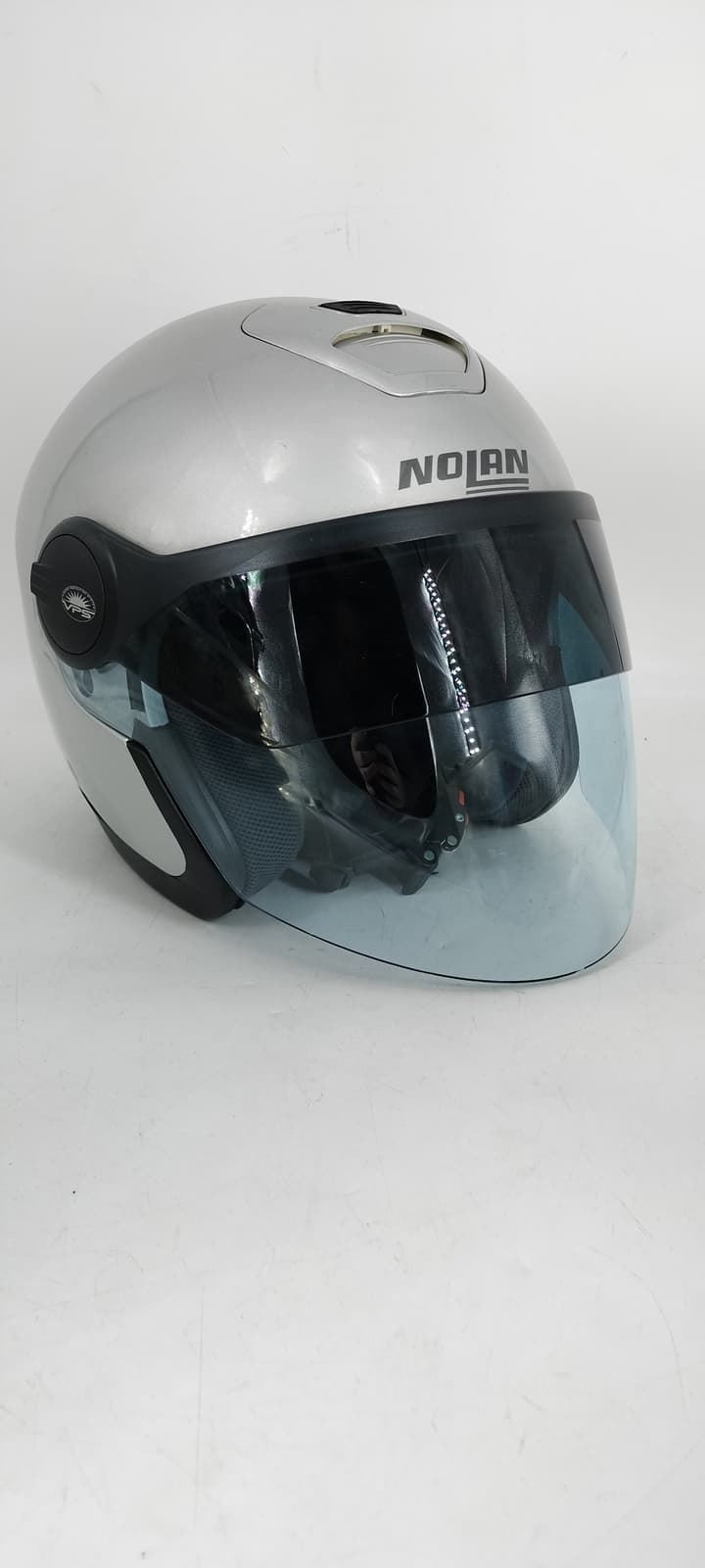 Casco jet Nolan N42 Classic N-Com plata - Imagen 1