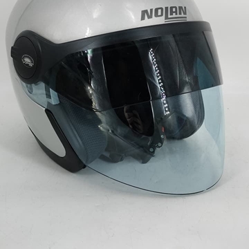 Casco jet Nolan N42 Classic N-Com plata - Imagen 1