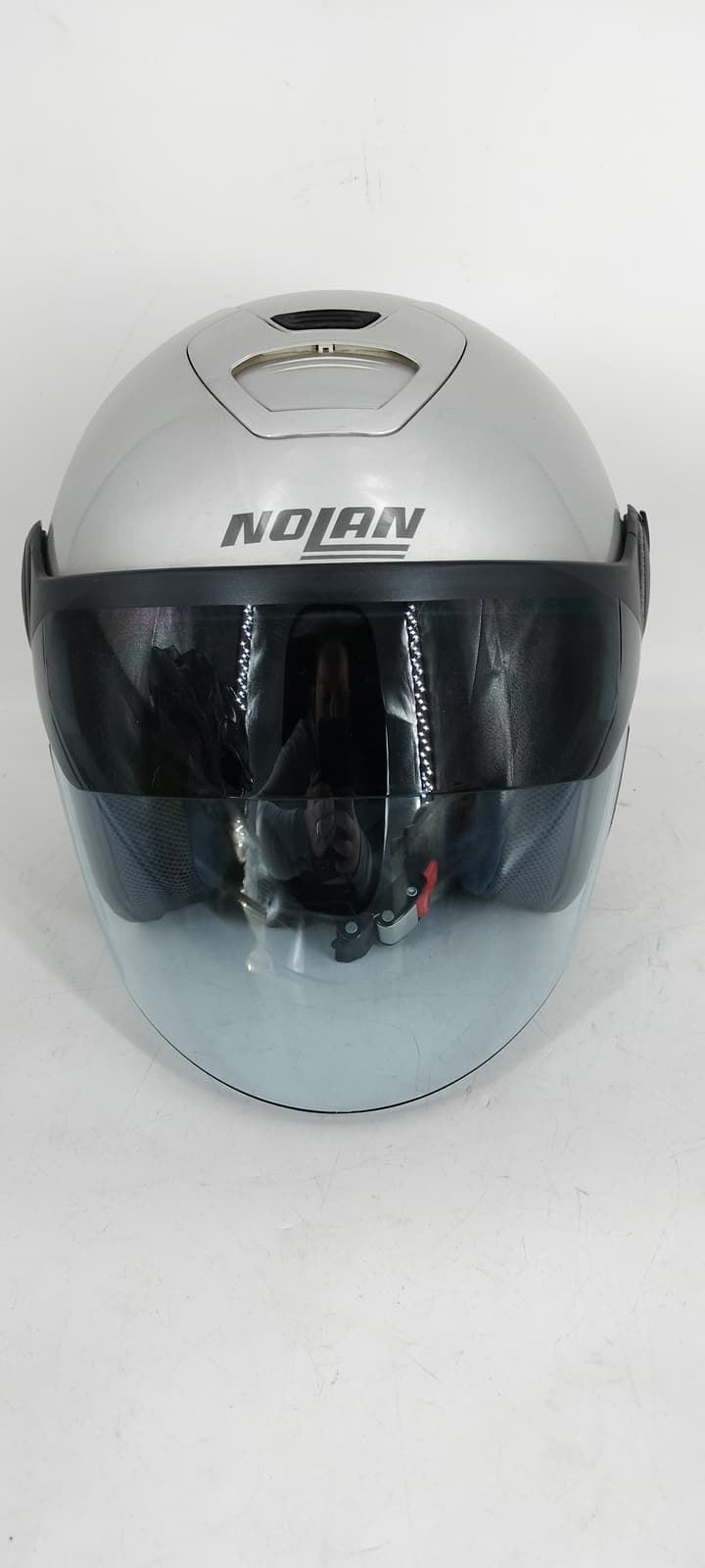 Casco jet Nolan N42 Classic N-Com plata - Imagen 2