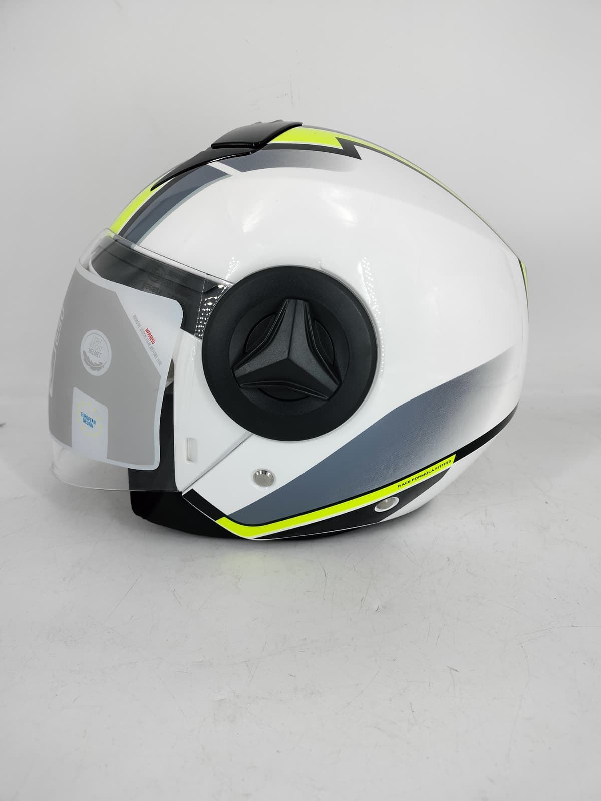 Casco jet Shiro Athenas fluor/blanco - Imagen 3