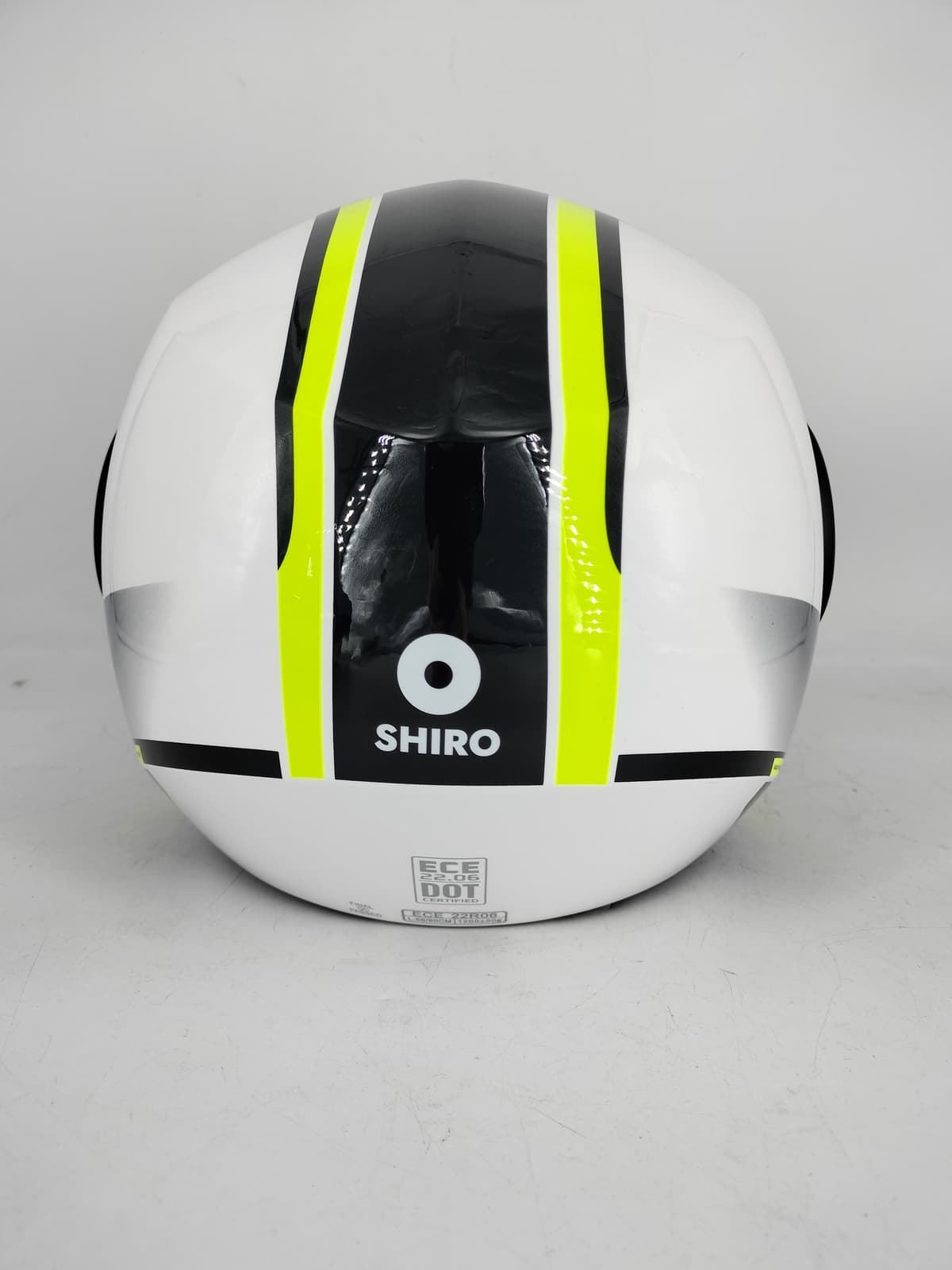 Casco jet Shiro Athenas fluor/blanco - Imagen 5