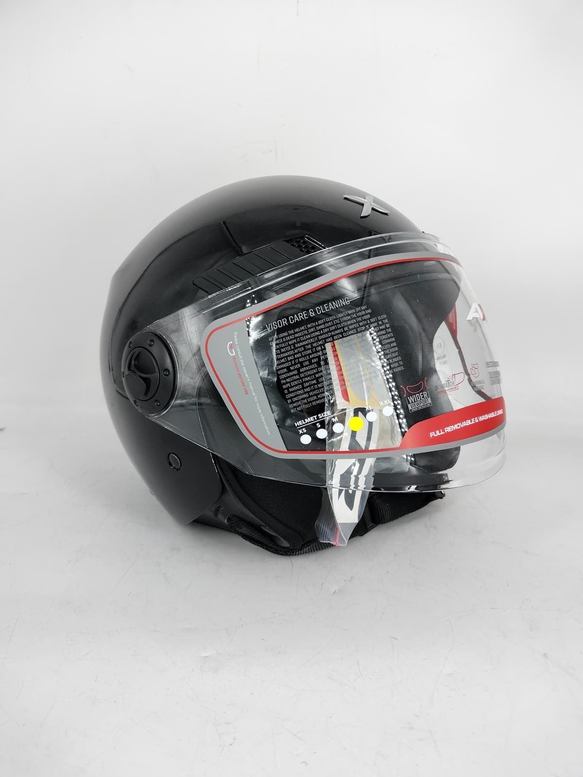 Casco jet Shiro Axor Kioto negro - Imagen 1